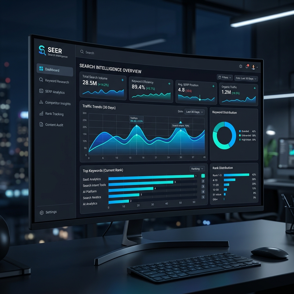Search Intelligence (SaaS Search) Platform Interface Design